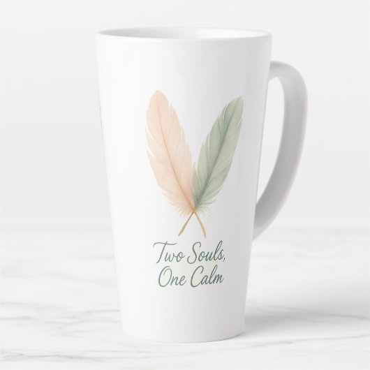 Two Souls, One Calm – Serenity Script Mug カフェラテマグ (右アングル)