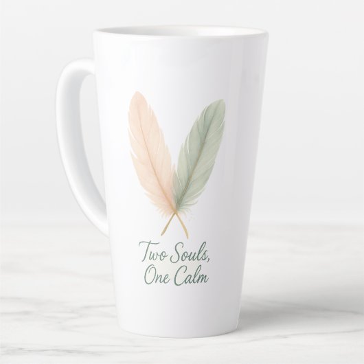 Two Souls, One Calm – Serenity Script Mug カフェラテマグ (左アングル)