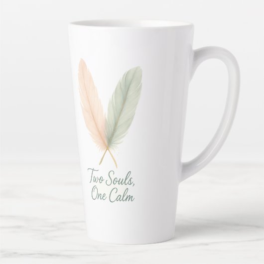 Two Souls, One Calm – Serenity Script Mug カフェラテマグ (右)