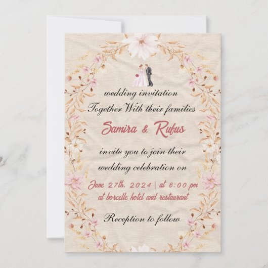 Two Souls, One Heartbeat Invitation 招待状 (正面)