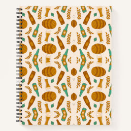 Two spiral-bound notebooks with a playful  ノートブック