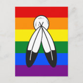 Two-Spirit Pride Flag ポストカード (正面)