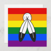 Two-Spirit Pride Flag  招待状 (正面/裏面)