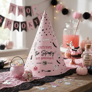 Two Spooky! ガールズのハロウィン2歳の誕生日パーティー パーティーハット