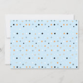 Two Spooky Blue Halloween Invite with Photo 招待状 (裏面)