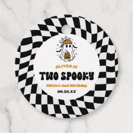 Two Spooky Halloween Retro 2nd Birthday Party フェイバータグ