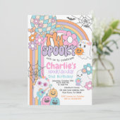 Two Spooky Hippie Halloween 2nd Birthday 招待状 (スタンド正面)