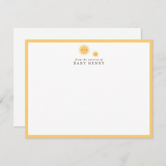 Two Suns Nursery Note Card ノートカード (正面/裏面)