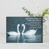 Two Swans Photo -結婚の発表 招待状 (スタンド正面)