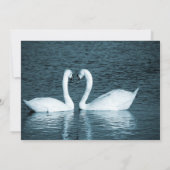 Two Swans Photo -結婚の発表 招待状 (裏面)