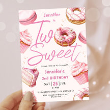 TWO Sweet! ピンクドーナツガールズ 2歳の誕生日パーティー