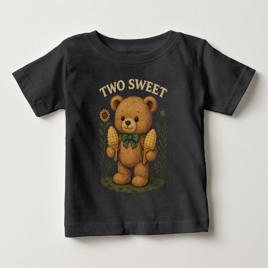TWO SWEET - 2nd Birthday T-Shirt for Toddlers ベビーTシャツ (正面)