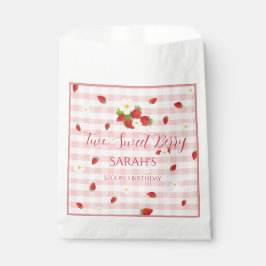 Two Sweet Berry ストロベリー 2歳の誕生日パーティー フェイバーバッグ