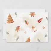 Two Sweet Christmas Cookie第2バースデーフォト 招待状 (裏面)