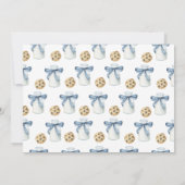 Two Sweet Cookie and Milk Birthday Party 招待状 (裏面)