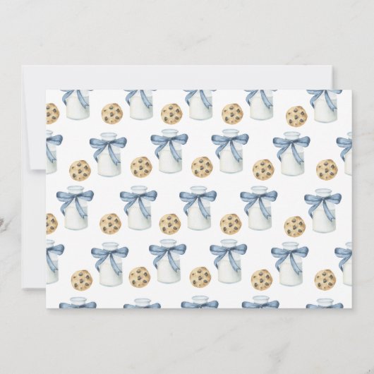 Two Sweet Cookie and Milk Birthday Party  招待状 (裏面)