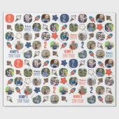 Two Sweet Ice Creamベビー2年目の誕生日写真 ラッピングペーパー (フラット)