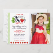 TWO SWEET STRAWBERRY第2回誕生日パーティー 招待状 (正面)