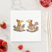 Two Talking Chickens Napkins スタンダードランチョンナプキン (インサイチュ)