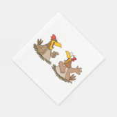Two Talking Chickens Napkins スタンダードランチョンナプキン (角)