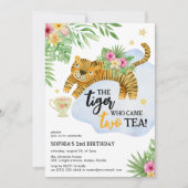TWO teaが来たトラ! 2歳の誕生日 招待状 (正面)