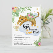 TWO teaが来たトラ! 2歳の誕生日 招待状 (スタンド正面)