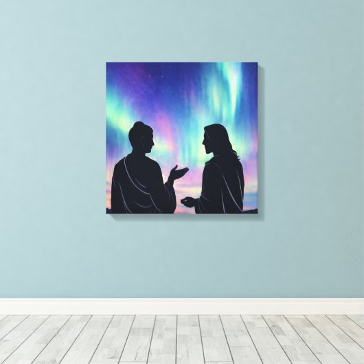 Two Teachers, One Silence キャンバスプリント (インサイチュ (ウッドフロア))