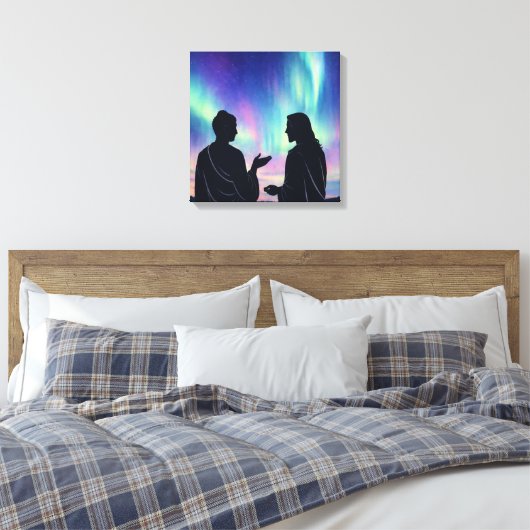 Two Teachers, One Silence キャンバスプリント (インサイチュ (寝室))