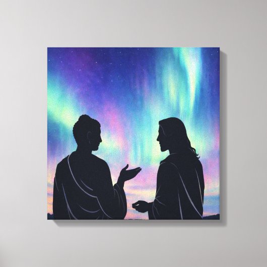 Two Teachers, One Silence キャンバスプリント (正面)