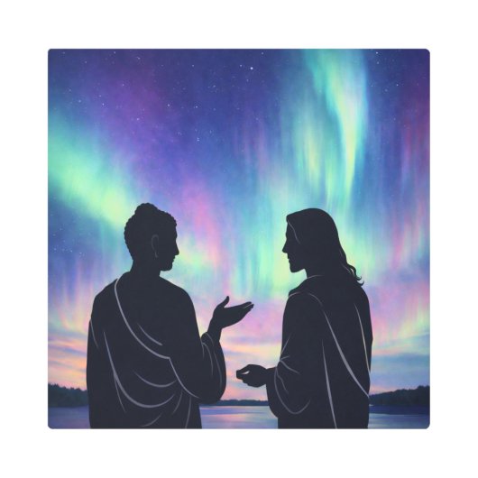 Two Teachers, One Silence メタルプリント (正面)