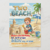 Two the Beach 2nd Birthday 招待状 (正面)