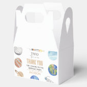 Two The Moon | モダン宇宙 2歳の誕生日装飾 フェイバーボックス (オープン)