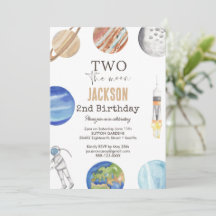 Two The Moon | モダン宇宙 2歳の誕生日装飾