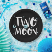TWO THE MOON ロケット宇宙船 2歳の誕生日パーティー ペーパープレート (パーティー)