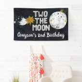 Two the Moon 2歳の誕生日ウェルカムサイン 横断幕 (インサイチュ)