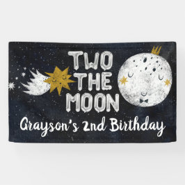 Two the Moon 2歳の誕生日ウェルカムサイン 横断幕