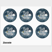 Two the Moon | 2歳の誕生日パーティーのお返し ラウンドシール (シート)