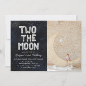 Two the Moon | 2歳の誕生日パーティーの招待状 (正面)