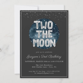 Two the Moon | 2歳の誕生日パーティーの招待状