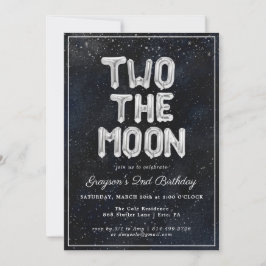 Two the Moon | 2歳の誕生日パーティーの招待状