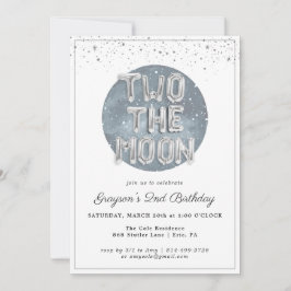 Two the Moon | 2歳の誕生日パーティーの招待状