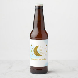 Two The Moon 2歳の誕生日ビールボトルラベル ビールラベル