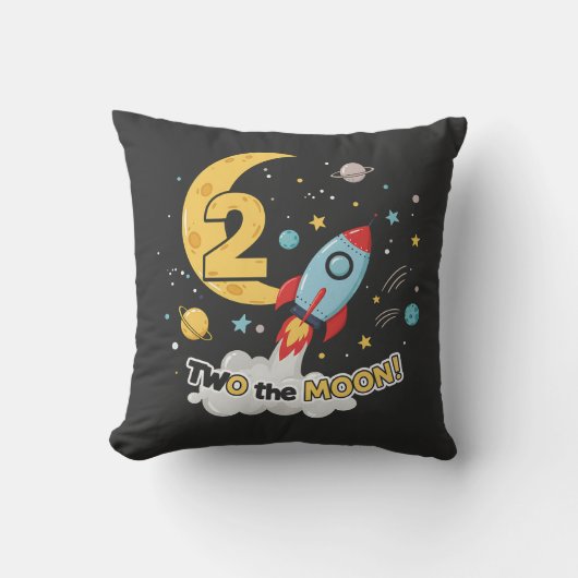 Two the Moon 2歳の誕生日 クッション (正面)