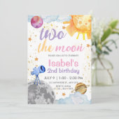 Two the Moon 2歳の誕生日 スペーステーマの誕生日 招待状 (スタンド正面)