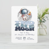Two the Moon 2歳の誕生日 宇宙飛行士 招待状 (スタンド正面)