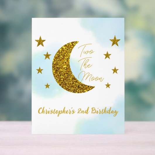 Two The Moon 2nd Birthday Acrylic Sign アクリルサイン (ニュートラル)