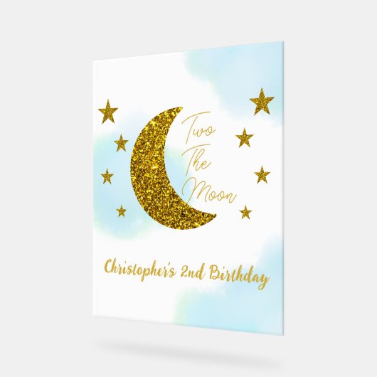 Two The Moon 2nd Birthday Acrylic Sign アクリルサイン (傾斜)