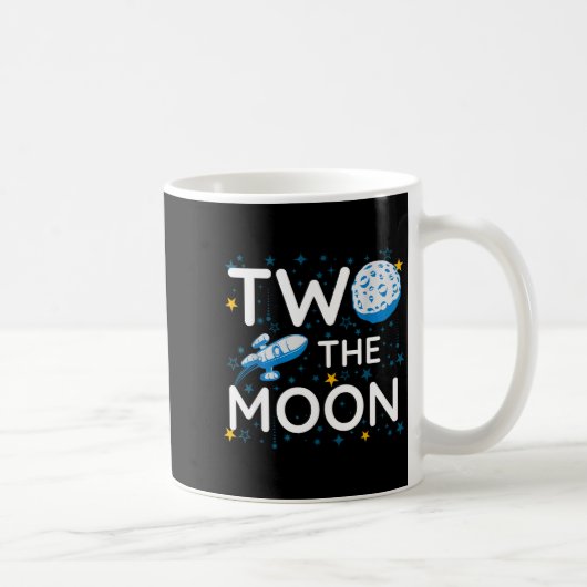 Two The Moon 2nd Planets Lover Birthday Space Rock コーヒーマグカップ (右)