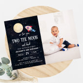 Two The Moon Boy 2nd Birthday Boy写真 招待状