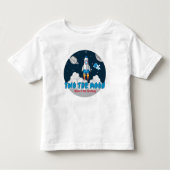 Two The Moon Boy Space Rocket 2nd Birthday トドラーTシャツ (正面)